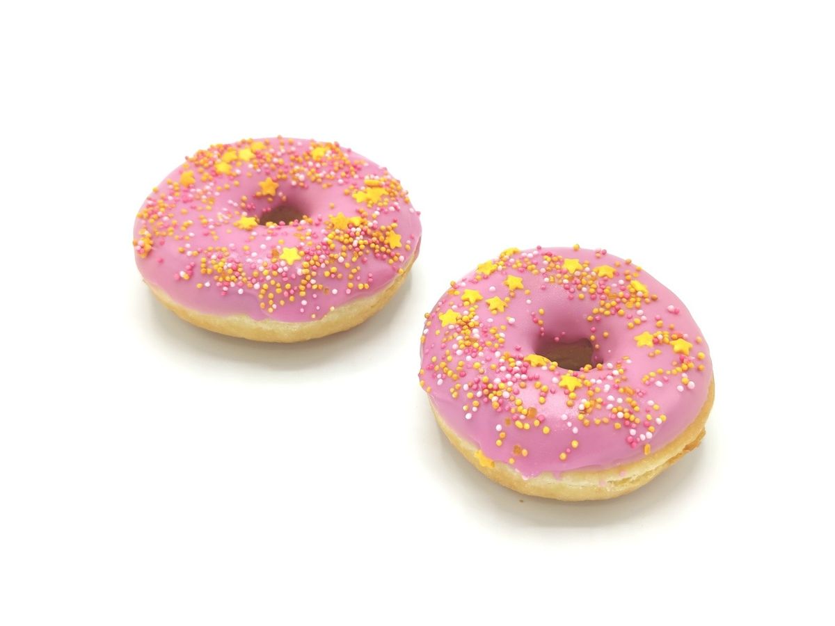 Donut Roze sprinkels
