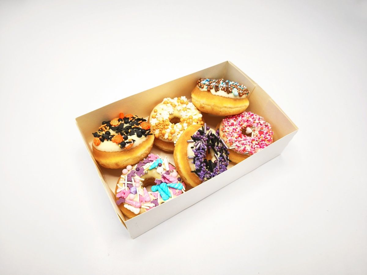 NIEUW!!! Doosje assortiment mini donuts